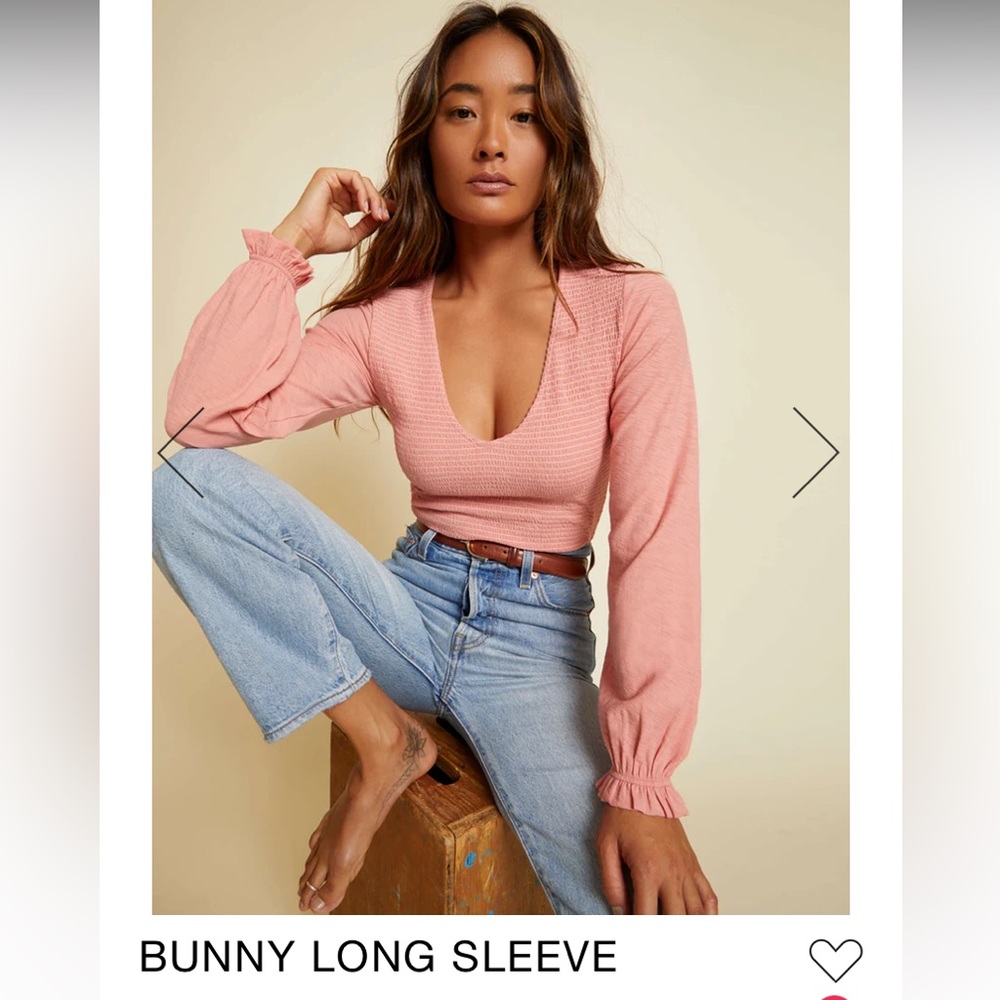NWT Nation LTD Bunny Long Sleeve in Geranium